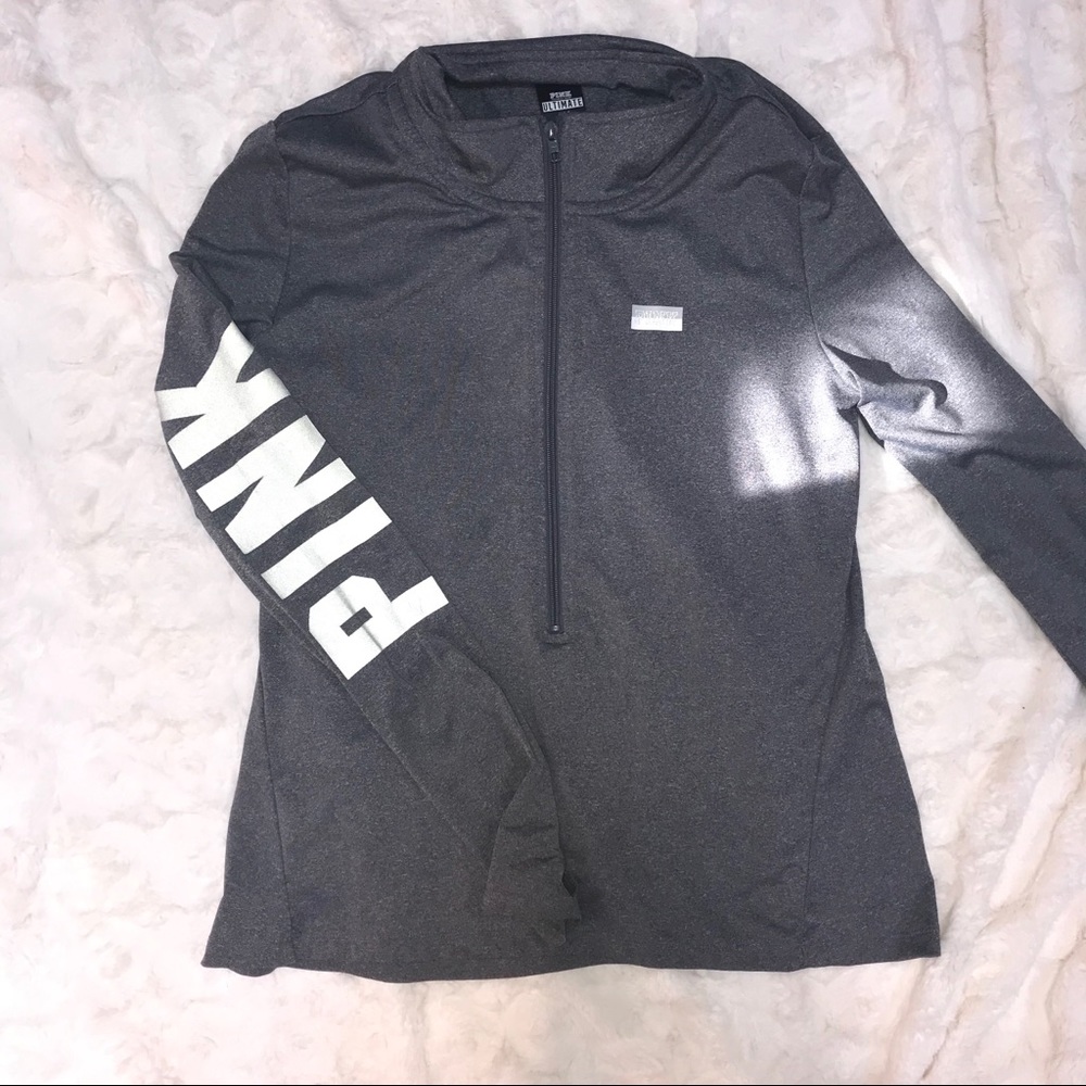 athletic gray PINK pullover